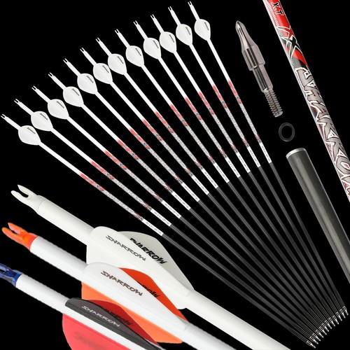 Pure carbon arrow vanes - 32", 2"