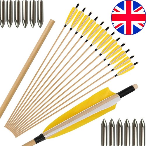 12x archery wooden arrows - archery,