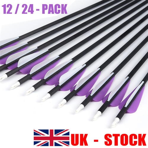 24pcs carbon arrows - 12/24pcs,
