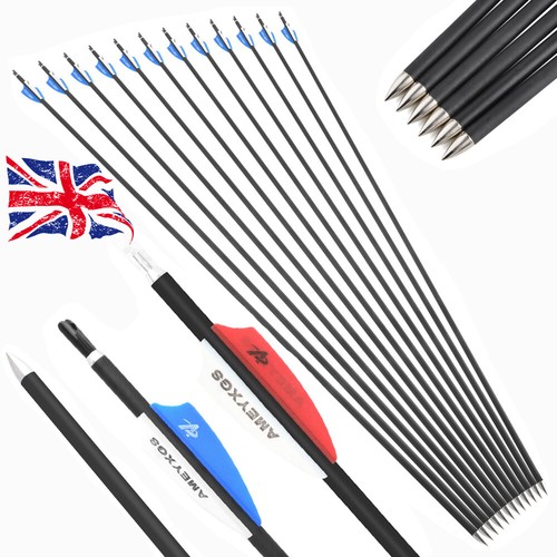 12pcs carbon arrows sp1000 - carbon,