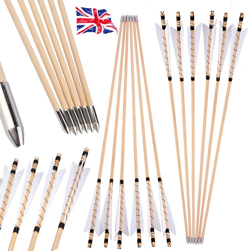 12x archery wooden arrow - 12x, 32"